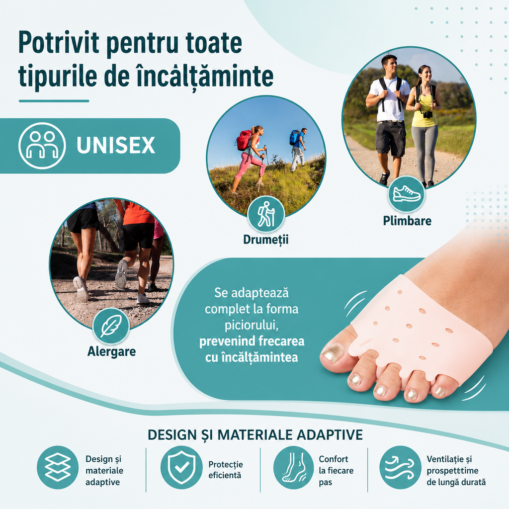 Corectoare Terapeutice cu separator de degete PharmaToe
