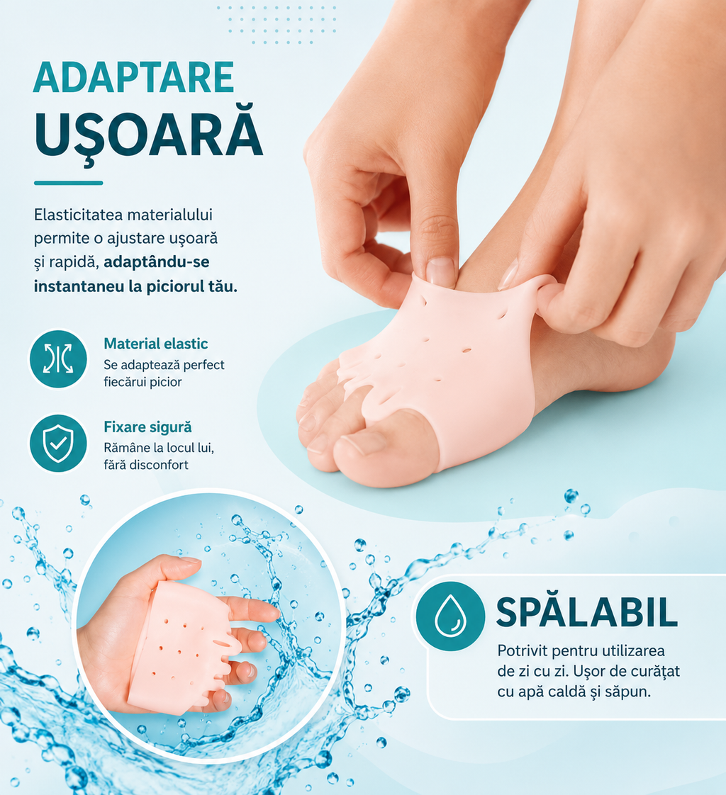 Corectoare Terapeutice cu separator de degete PharmaToe