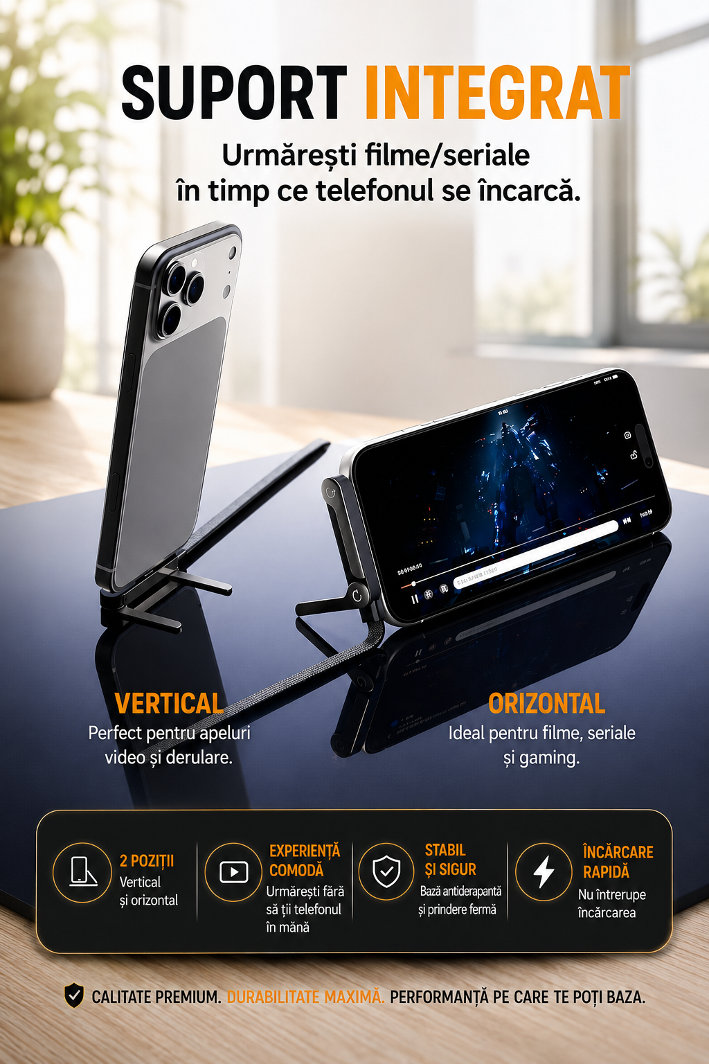 Chargio™ – Suport Telefon cu Încărcare Rapidă 240W USB-C