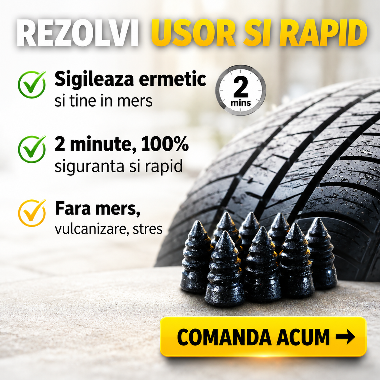 Kit reparare pana auto
