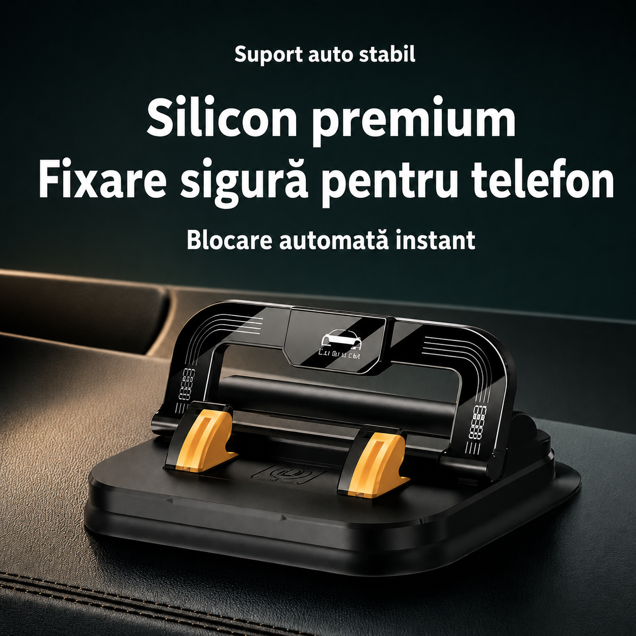 Suport Auto 2 în 1, Rotativ la 360° – Fixare Sigură pentru Telefon
