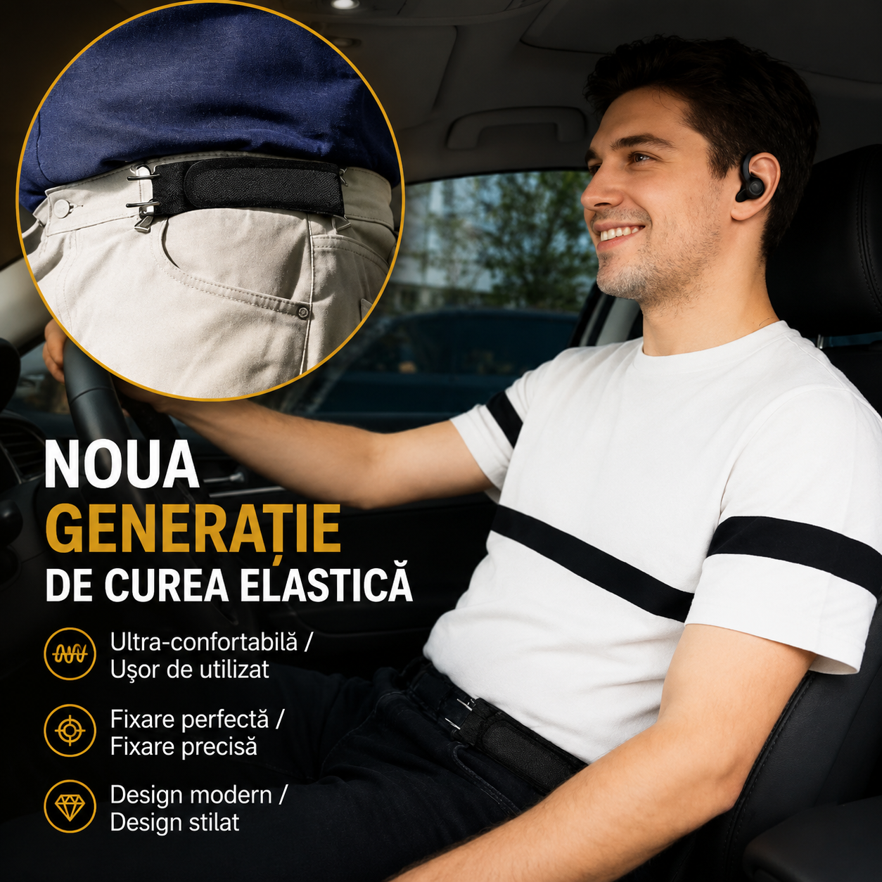 Curea elastică fără cataramă