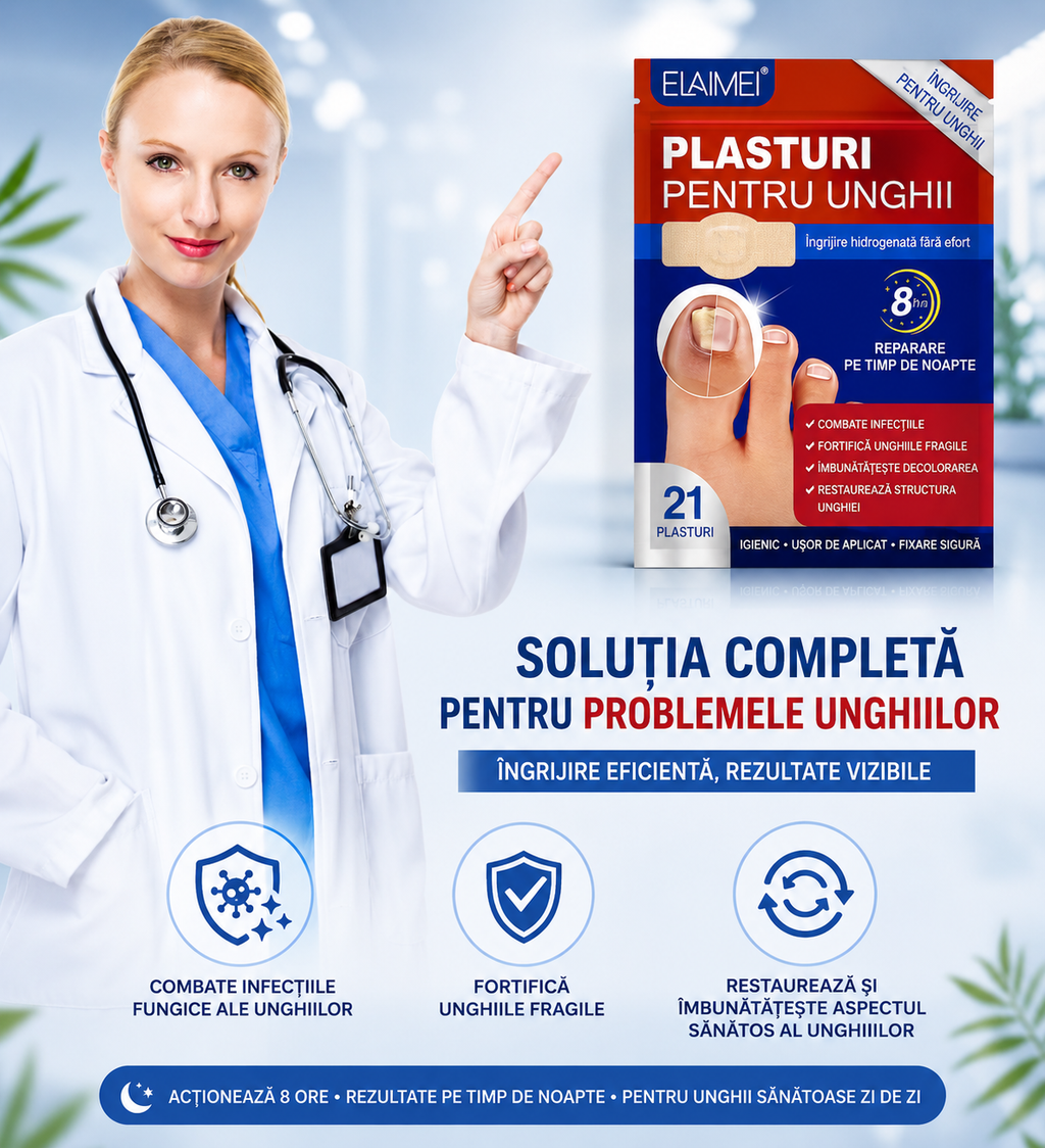 Plasturi Reparare Unghii – Extra Putere Antifungică